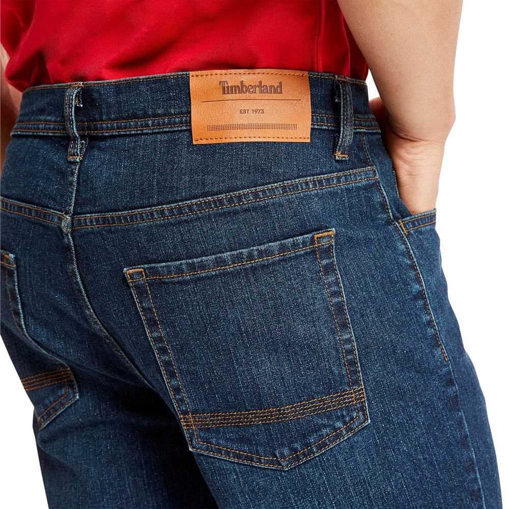 Pantalones Timberland Hombre Regular Fit Denim Jeans Azul Marino - Chile JYZ-725430